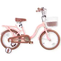 Buxibo - Kinderfiets voor Meisjes - Ibiza - 12 Inch - Roze