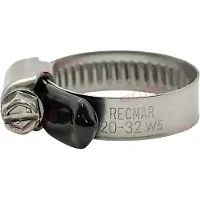 Recmar W5 38304 Stainless Steel Clamp 25 Units Zilver 20-32 mm