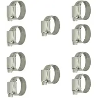 Recmar Smo254 Stainless Steel Clamp 12 Mm 10 Units Zilver 44-56 mm
