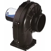 Jabsco Flange Mount Air Extractor 100 Mm 5.3a 24v Zwart 229 x 222 x 222 mm