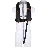 4water Kingfisher 150n Harness Inflatable Life Jacket Zwart