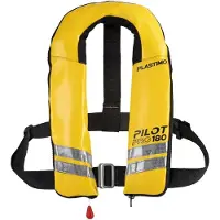 PLASTIMO Pilot Pro 180n Harness Inflatable Life Jacket Geel