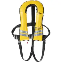 PLASTIMO Pilot Pro 300 Auto Uml Elite Harness Inflatable Life Jacket Geel