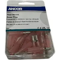 Ancor Heat Shrink Male Connector 22-18awg 3 0.3-0.8 Mm 25 Units Transparant