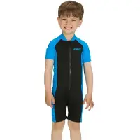 Zoggs Sonic Junior Short Sleeve Shorty Blauw 4 Years Kinderen