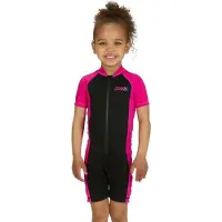 Zoggs Sonic Junior Short Sleeve Shorty Roze 6 Years Kinderen