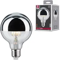 Paulmann Led-verlichting 230V Globe G95 600lm 6,5W 2700K zilverkleur (1 stuk)