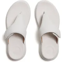 Original Brands F-Mode Go Adjustable Flatform Toe-Post Sandals Dames Slippers - Urban Wit