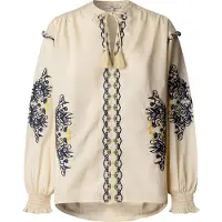 Pepe Jeans Dames Beliza beige blouse (S), Casual, Katoen, Lange mouwen PL3051425