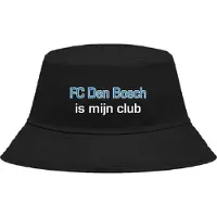 Nilton Buckethoed met tekst: FC den Bosch is mijn club.