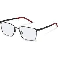 Rodenstock Bril - - R7178 - Zwart/rood - Metaal - 56/17/145