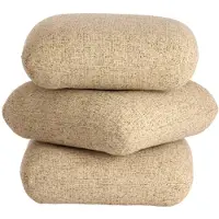 Light & Living LAURIE poef hout beige 44,5x44,5x44,5 cm vierkante poef -