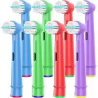 Sanorum Vervangende Tandenborstelkoppen Compatibel met Oral-B Braun, 8 Stuks Zachte Vervangingskoppen Passend voor Oral-B Elektrische Tandenborstel Vervangingsonderdelen Pro 1000/7000/9600/500/3000/8000