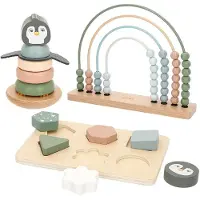 Woomax Wooden 3 Games Set Educational Game Groen Kinderen