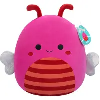 Jazwares Squishmallows - Medium Plush (Mara - Hot Pink Bee W/Orange and Burgundy Striped Belly) - 30cm Plush