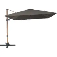 Axi Alina Zweefparasol 300x300cm Houtlook /taupe