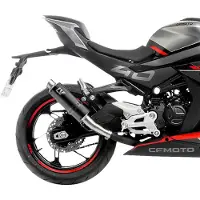 Leovince Gp Corsa Black Edition Cf Moto Sr 450 Abs 23-26/sr S 450 Abs 24-25 Niet Gehomologeerde Demper