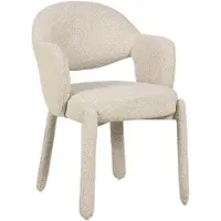 Livin24 Eetkamerstoel June bouclé taupe