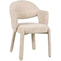 Livin24 Eetkamerstoel Leo taupe leopard