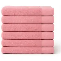 Saphira FRESH Handdoeken – 90x180 cm – Set van 6 – Roze – 100% Katoen – Ultra Zacht – Hoog Absorptievermogen – Sneldrogend – Hotelkwaliteit