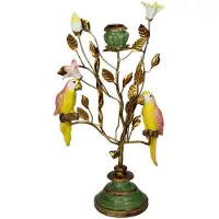 Urbanjngl Kandelaar - Bladeren met Vogels - ↑ 33 cm - Cadeau - Luxe - Trend - Woonkamer.