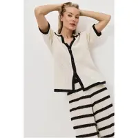 Aruelle , beachwear set, beige-zwart, S