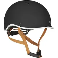 NOX Pure Fietshelm - Mat Zwart/wit - Fatbike helm - E-bike Helm - Streetstyle - EN1078 - Geschikt voor de aankomende Helmplicht 2027 - Veilig - Maat M (57 tot 59 cm)