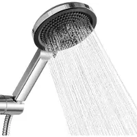 Auralum Max Douchekop - Regendouche - Wellness -4 Sproeistanden - Betere Huid - Handdouche - Hoofddouche - Waterbesparende - Chrome + Zwart