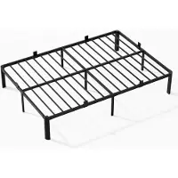 Auralum Max Tweepersoonsbed - metalen bedframe - 140x190 cm Metalen Bed - Minimalistisch Bedframe - Stevig - Stil - Anti Slip - Grote Opbergruimte - Duurzaam - Voor 2 personen - Zwart