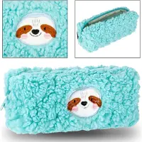 Sarcia.eu Pluche Etui, Blauwe Luiaard Pouch