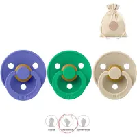 BIBS fopspenen anatomisch maat 2: grape, cactus en vanilla + BolleToet speenzakje