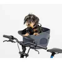 Kvisp hondenmand met harnas m midnight gray