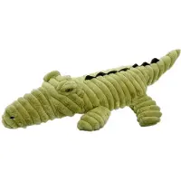 Quapas! hondenspeelgoed XXL knuffel met piep en knisper alligator krokodil - 91 cm