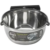 Midwest BENCH rvs voerbak of drinkbak snap'y met handig kliksysteem 946 ml