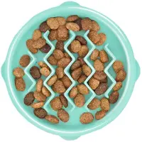 Outward Hound Dog Fun Feeder Wave Small Mintgroen 14.5 x 13 x 3 cm