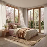 Mörgenn Boxspring Lounge - Pocketvering - Luxe Topper - Roze - 120x220 cm - Inclusief Dekbed en Kussens