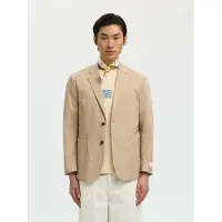 Selected Regular Fit Katoen Blazer Heren Grijs 52