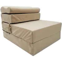 Odol-Plusz Opvouwbare logeermatras 200 x 70 x 15 cm - inklapbaar gastenbed en reismatras, beige