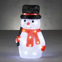 Luca Lighting Sneeuwman met verlichting | Wit | 30 lampjes |