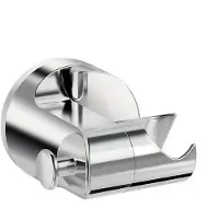 LONGZIMING - Douchekophouder - Douchebeugel - Badkamer accessoire - Zuignap - Verstelbare hoek - Universeel 18-23 mm - Zonder boren te monteren - Zilver