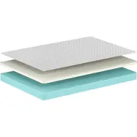 Huisenthuis.nl Matras Visco Wit - Technifoam & Visco - 90x200cm - Hoogte 15 cm