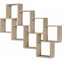Huisenthuis.nl Wandrek Phoebe Eiken - Breedte 94.5 cm - Hoogte 120.8 cm - Diepte 15.7 cm