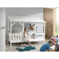 Huisenthuis.nl Kinderbed Kira Wit - MDF hout - Hoogte 174 cm