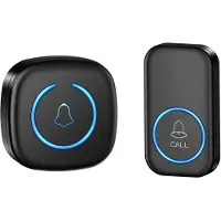 Sanorum Draadloze Deurbel - Draadloos - Deur Bel - Deurbellen - Wireless doorbell - Met ontvanger - Noodoproepapparaat voor ouderen - zwart