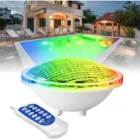 JeiibrZui 1 Zwembadschijnwerper, 18W Blauwe LED, Waterdicht & Corrosiebestendig, IP68 Gekeurd, voor Inbouwzwembaden