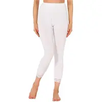 Merry Style MS-MS10-224-LE Dames Leggings met Kant - Sport - Vrijetijdsbroek - 7/8 Lengte - Viscose - Wit - M