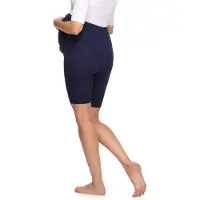 Merry Style Be Mammy MS-MS10-299-LE Dames Zwangerschapsleggings Leggings - Sport - Vrijetijdsbroek - Kort - Katoen - Sporbroek - Yogabroek - Marineblauw - M
