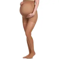 Merry Style MS-GB-109 Dames Panty - Zwangerschapspanty - 40 DEN - Polyamide - Gazele - L