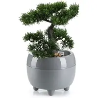 HowHomely - Bloempot - Grijs - Met Poten - Minimalistisch Design