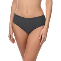 Merry Style Dames Zwembroek - Bikinibroekje - Elastische tailleband – Polyamide & Elastaan – Grafiet (9154) – 40 - MS-ET-18